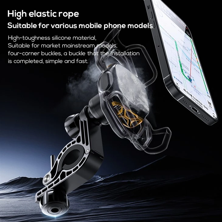 MEMO GW05 Universal Phone Cooling Holder Silicone Flexible Motorcycle Cycling Bike Cell Phone Holder